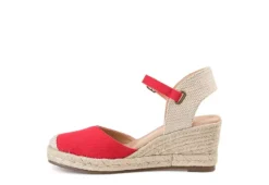 Journee Collection Womens Ashlyn Wedge Sandal - Red -Shoe Sales Store US 01 102164 03
