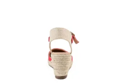 Journee Collection Womens Ashlyn Wedge Sandal - Red -Shoe Sales Store US 01 102164 04
