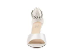 Journee Collection Womens Connor Wedge Sandal - White -Shoe Sales Store US 01 102219 02