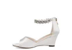Journee Collection Womens Connor Wedge Sandal - White -Shoe Sales Store US 01 102219 03
