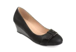 Journee Collection Womens Graysn Wedge Pump - Black