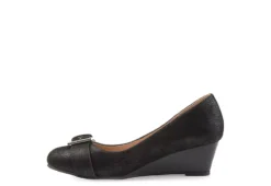 Journee Collection Womens Graysn Wedge Pump - Black 12 Journee Collection Womens Graysn Wedge Pump - Black -Shoe Sales Store US 01 102241 03