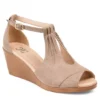 Journee Collection Womens Kedzie Wedge Sandal - Taupe -Shoe Sales Store US 01 102269 00