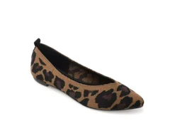 Journee Collection Womens Tayleen Flat - Leopard