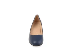 Journee Collection Womens Saar Pump - Navy -Shoe Sales Store US 01 103356 02