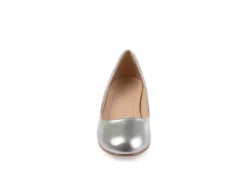 Journee Collection Womens Saar Pump - Silver -Shoe Sales Store US 01 103359 02