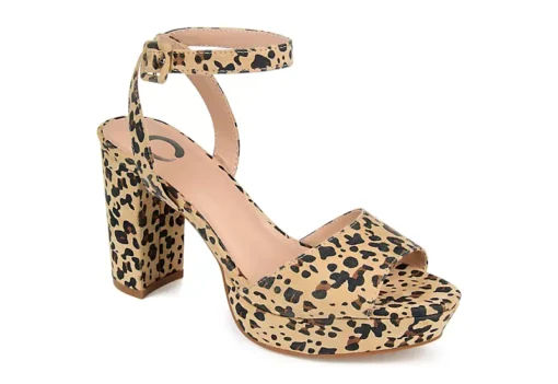Journee Collection Womens Nairri Platform Sandal - Leopard -Shoe Sales Store US 01 103510 00