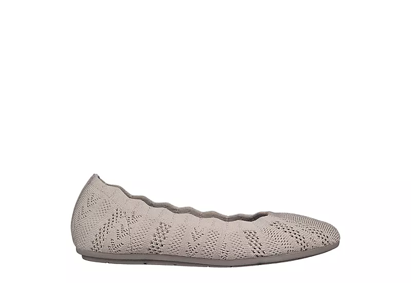 Skechers Womens Cleo 2.0 Simply Air Flat - Taupe 4 Skechers Womens Cleo 2.0 Simply Air Flat - Taupe - Image 2