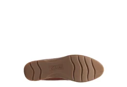 Clarks Womens Jeanette Ease Flat - Tan -Shoe Sales Store US 01 105282 06