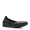 Clarks Womens Jeanette Ease Flat - Black -Shoe Sales Store US 01 105283 00