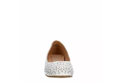 Mootsies Tootsies Womens Belva Flat - White -Shoe Sales Store US 01 105350 02