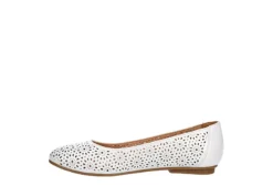 Mootsies Tootsies Womens Belva Flat - White -Shoe Sales Store US 01 105350 03