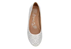 Mootsies Tootsies Womens Belva Flat - White -Shoe Sales Store US 01 105350 05