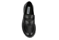 Steve Madden Womens Lawrence Loafer - Black -Shoe Sales Store US 01 105703 05