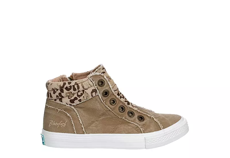 Blowfish Womens Kora High Top Sneaker - Taupe 4 Blowfish Womens Kora High Top Sneaker - Taupe - Image 2