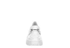 Steve Madden Womens Trifecta Loafer - White -Shoe Sales Store US 01 105877 02
