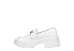 Steve Madden Womens Trifecta Loafer - White -Shoe Sales Store US 01 105877 03