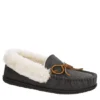 Minnetonka Womens Jessica Trapper Slipper - Dark Grey -Shoe Sales Store US 01 106041 00