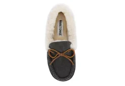 Minnetonka Womens Jessica Trapper Slipper - Dark Grey -Shoe Sales Store US 01 106041 05
