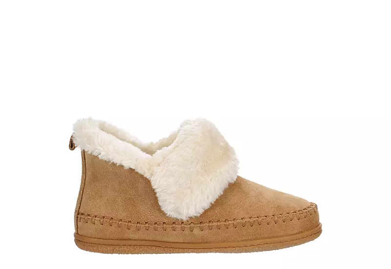 Minnetonka Womens Jule Bootie Slipper - Tan 4 Minnetonka Womens Jule Bootie Slipper - Tan - Image 2