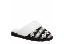 Minnetonka Womens Twyla Scuff Slipper - Black