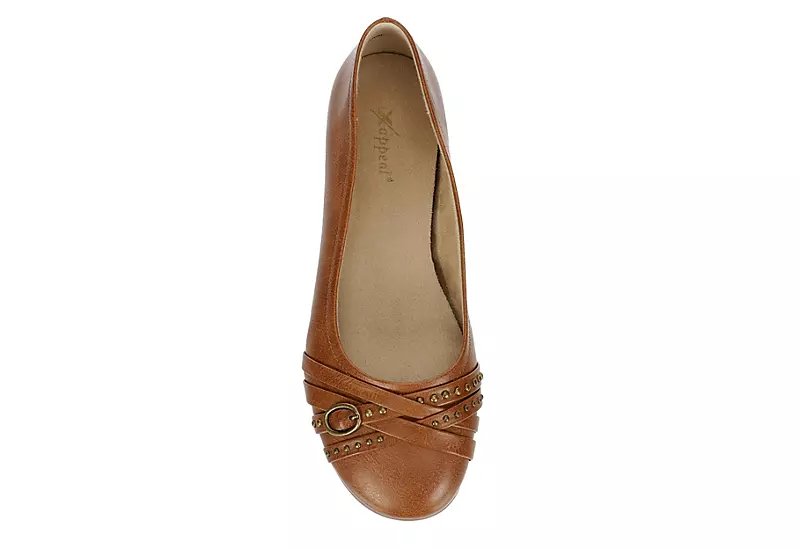Xappeal Womens Bekah Flat - Brown 4 Xappeal Womens Bekah Flat - Brown - Image 2