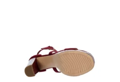 Limelight Womens Lainey Platform Sandal - Wine -Shoe Sales Store US 01 106134 06