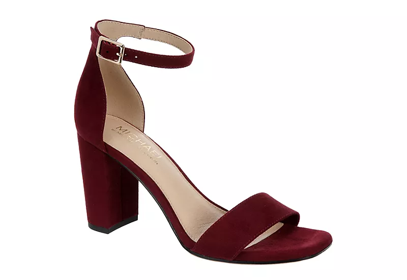 Michael By Michael Shannon Womens Stella Sandal - Wine 3 Michael By Michael Shannon Womens Stella Sandal - Wine