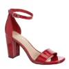 Michael By Michael Shannon Womens Stella Sandal - Red -Shoe Sales Store US 01 106151 00