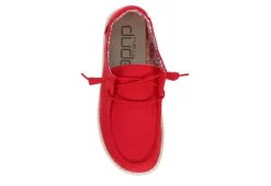 Heydude Womens Wendy Slip On Sneaker - Red -Shoe Sales Store US 01 106161 05