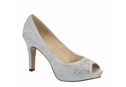 Adrienne Vittadini Womens Gervin Pump - Silver