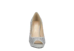 Adrienne Vittadini Womens Gervin Pump - Silver -Shoe Sales Store US 01 106399 02
