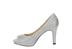 Adrienne Vittadini Womens Gervin Pump - Silver -Shoe Sales Store US 01 106399 03