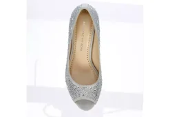 Adrienne Vittadini Womens Gervin Pump - Silver -Shoe Sales Store US 01 106399 05