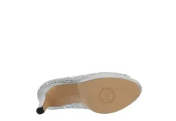 Adrienne Vittadini Womens Gervin Pump - Silver -Shoe Sales Store US 01 106399 06