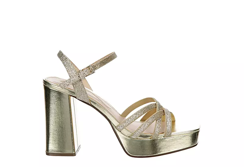N By Nina Womens Sabrina Platform Sandal - Champagne 4 N By Nina Womens Sabrina Platform Sandal - Champagne - Image 2