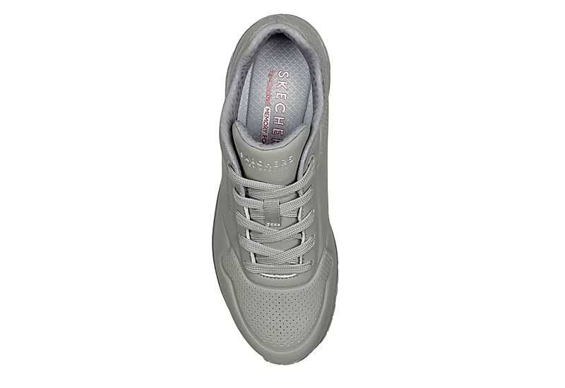 Skechers Womens Uno Sneaker - Grey 6 Skechers Womens Uno Sneaker - Grey - Image 4