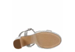 Maripe Womens Leilani Platform Sandal - Silver -Shoe Sales Store US 01 107005 06