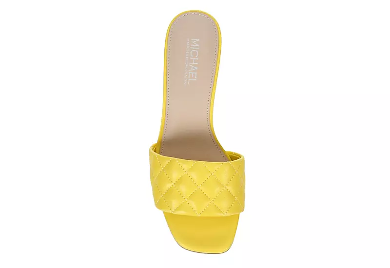 Michael By Michael Shannon Womens Riya Slide Sandal - Yellow 8 Michael By Michael Shannon Womens Riya Slide Sandal - Yellow - Image 6