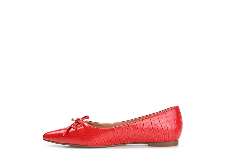 Journee Collection Womens Devalyn Flat - Red 6 Journee Collection Womens Devalyn Flat - Red - Image 4