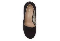 Toms Womens Michelle Wedge - Black -Shoe Sales Store US 01 107378 03
