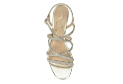 N By Nina Womens Bloom Sandal - Champagne -Shoe Sales Store US 01 107406 05