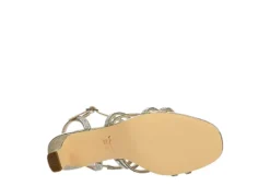 N By Nina Womens Bloom Sandal - Champagne -Shoe Sales Store US 01 107406 06