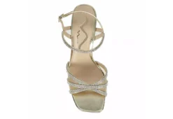 N By Nina Womens Sevyn Platform Sandal - Gold -Shoe Sales Store US 01 107409 05