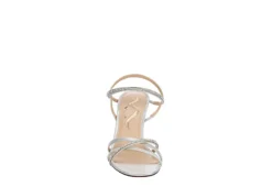 N By Nina Womens Amillia Sandal - Silver -Shoe Sales Store US 01 107410 02