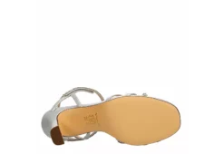 N By Nina Womens Amillia Sandal - Silver -Shoe Sales Store US 01 107410 06