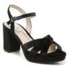 Lifestride Womens Lucky Platform Sandal - Black -Shoe Sales Store US 01 107621 00