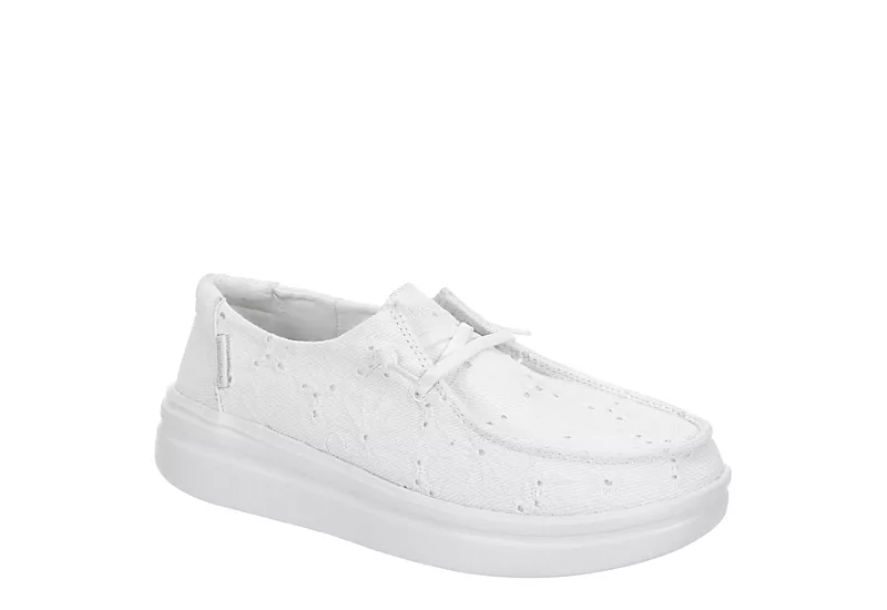 Heydude Womens Wendy Rise Slip On Sneaker - White 3 Heydude Womens Wendy Rise Slip On Sneaker - White