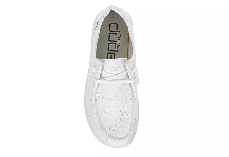 Heydude Womens Wendy Rise Slip On Sneaker - White 8 Heydude Womens Wendy Rise Slip On Sneaker - White - Image 6