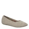 Skechers Womens Cleo 2.0 Knitty Witty Flat - Taupe -Shoe Sales Store US 01 107722 00